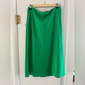 J Crew satin Green Women's Skirt
